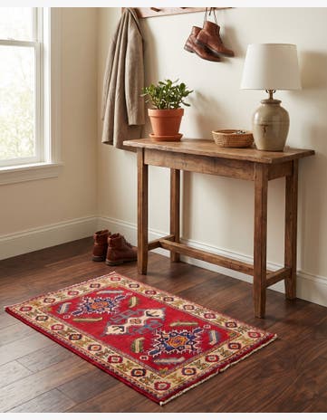 2' x 3' Hand Knotted Kazak Rug