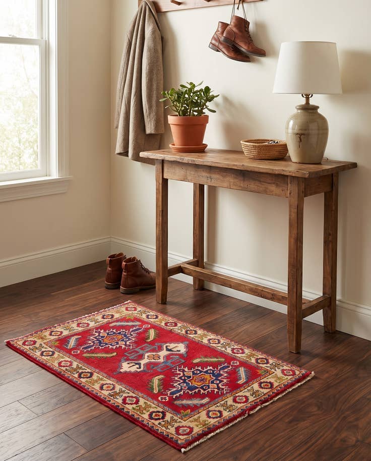 Detail image of 2' x 3' Hand Knotted Kazak Rug