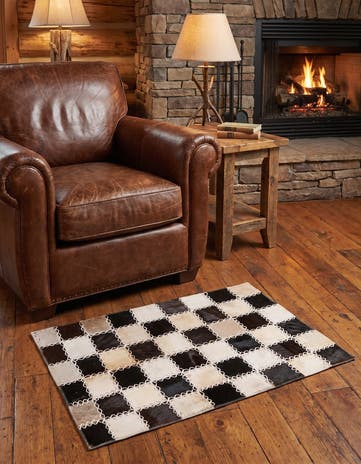 2' x 3' Cowhide Rug