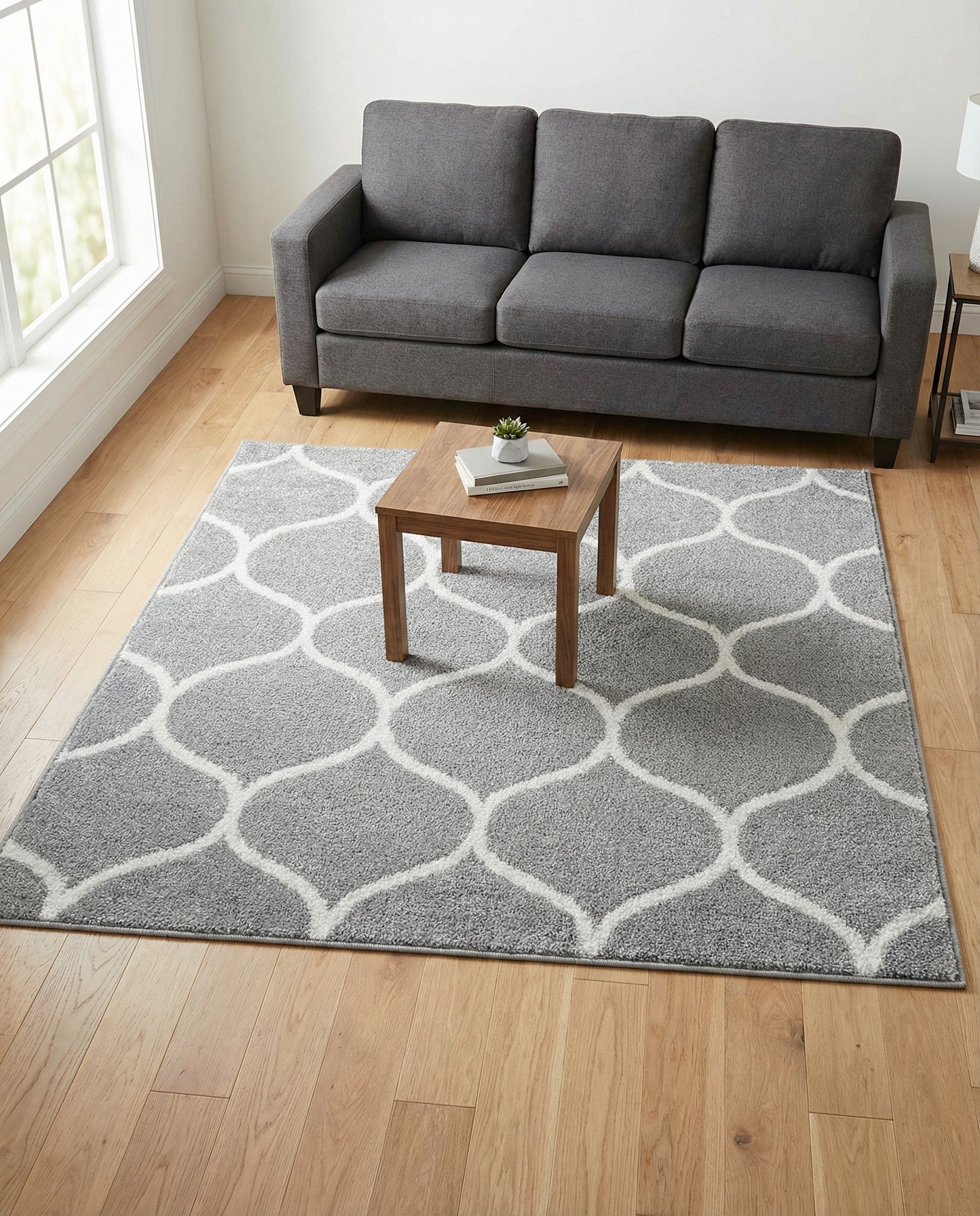 6' x 6' Trellis Frieze Square Rug