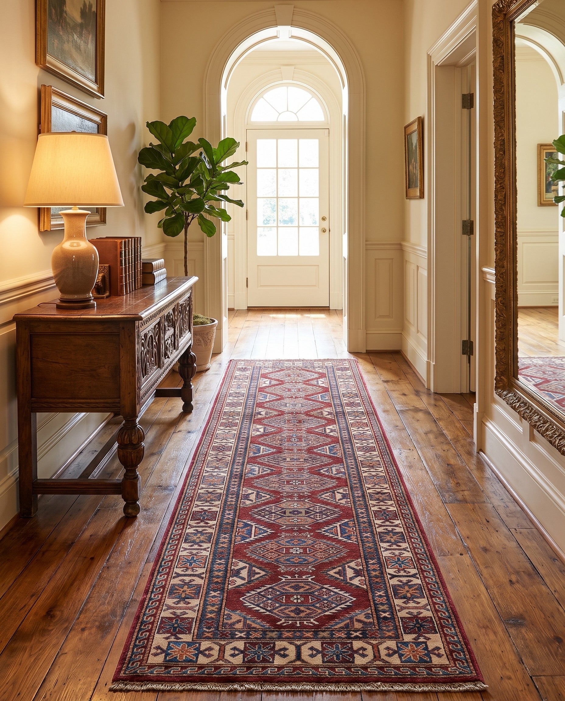 2' 8 x 10' 1 Hand Knotted Kazak Runner Rug