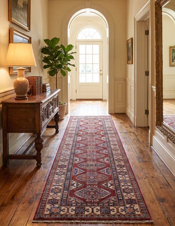 2' 8 x 10' 1 Hand Knotted Kazak Runner Rug