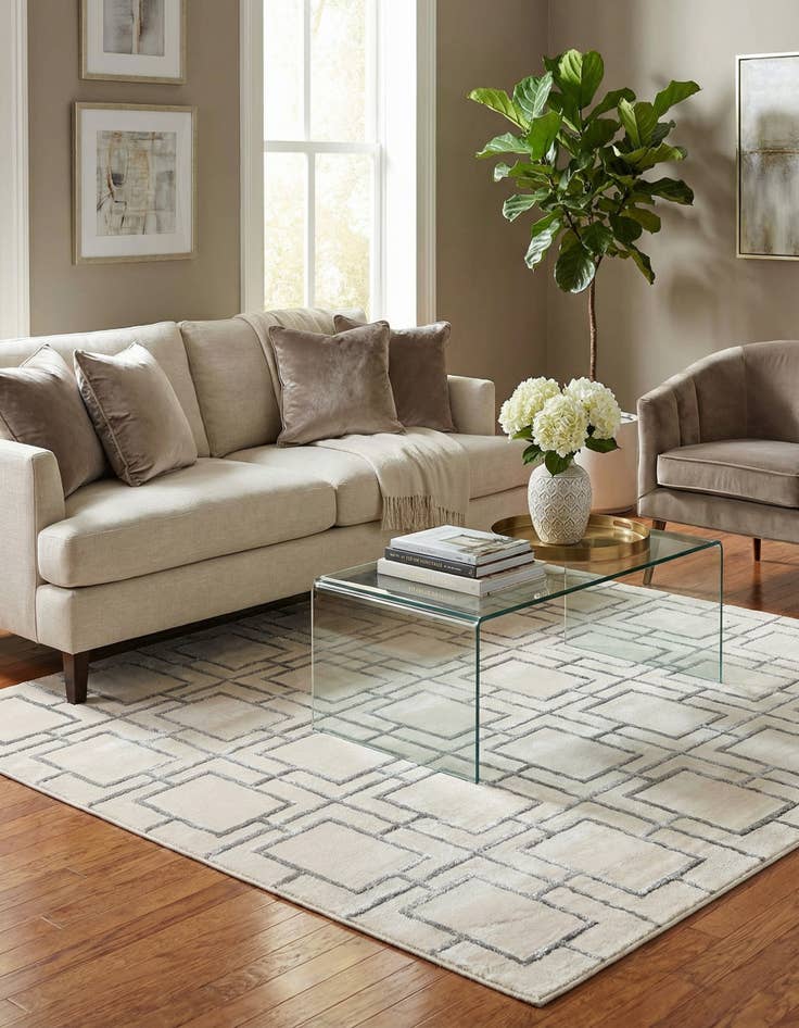 Detail image of 7' 10 x 7' 10 Marilyn Monroe&trade; Glam Deco Square Rug