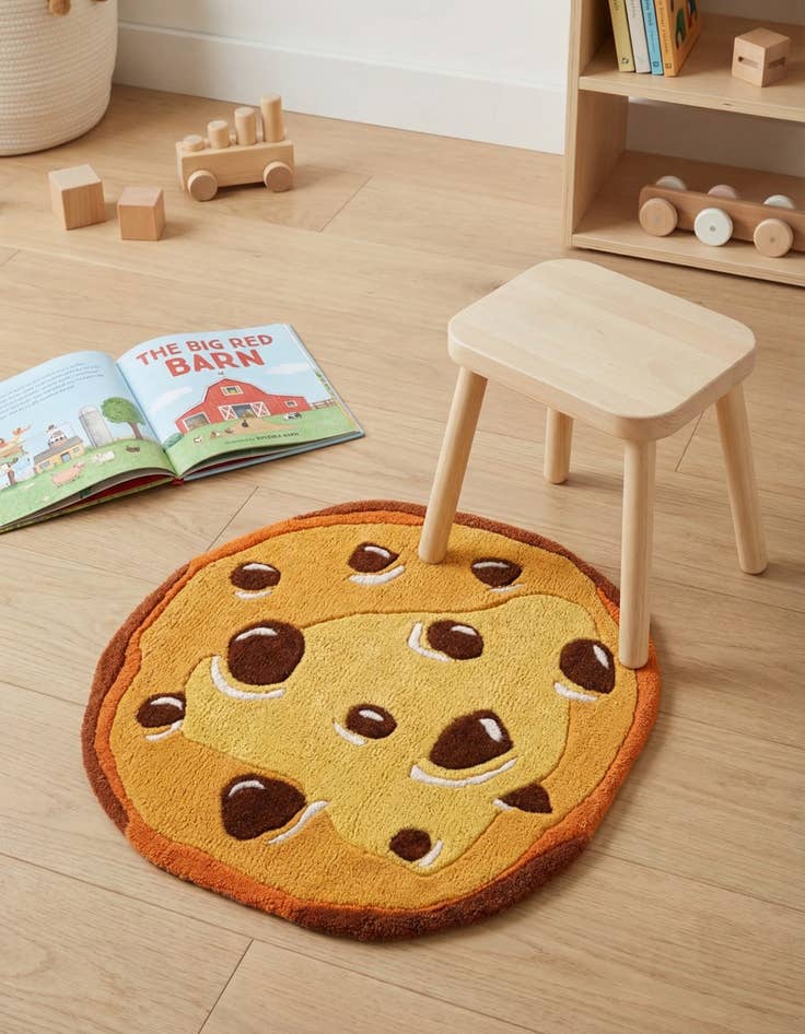 Detail image of 2' x 2' Playtime Kids Wool Freeform Rug