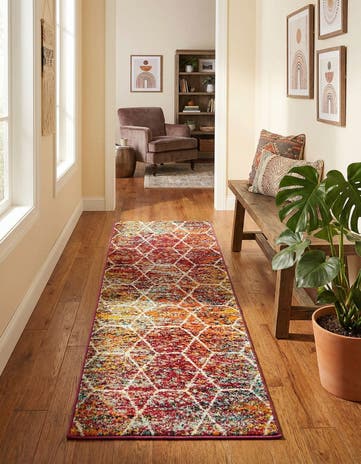 2' x 6' Lattice Frieze Runner Rug