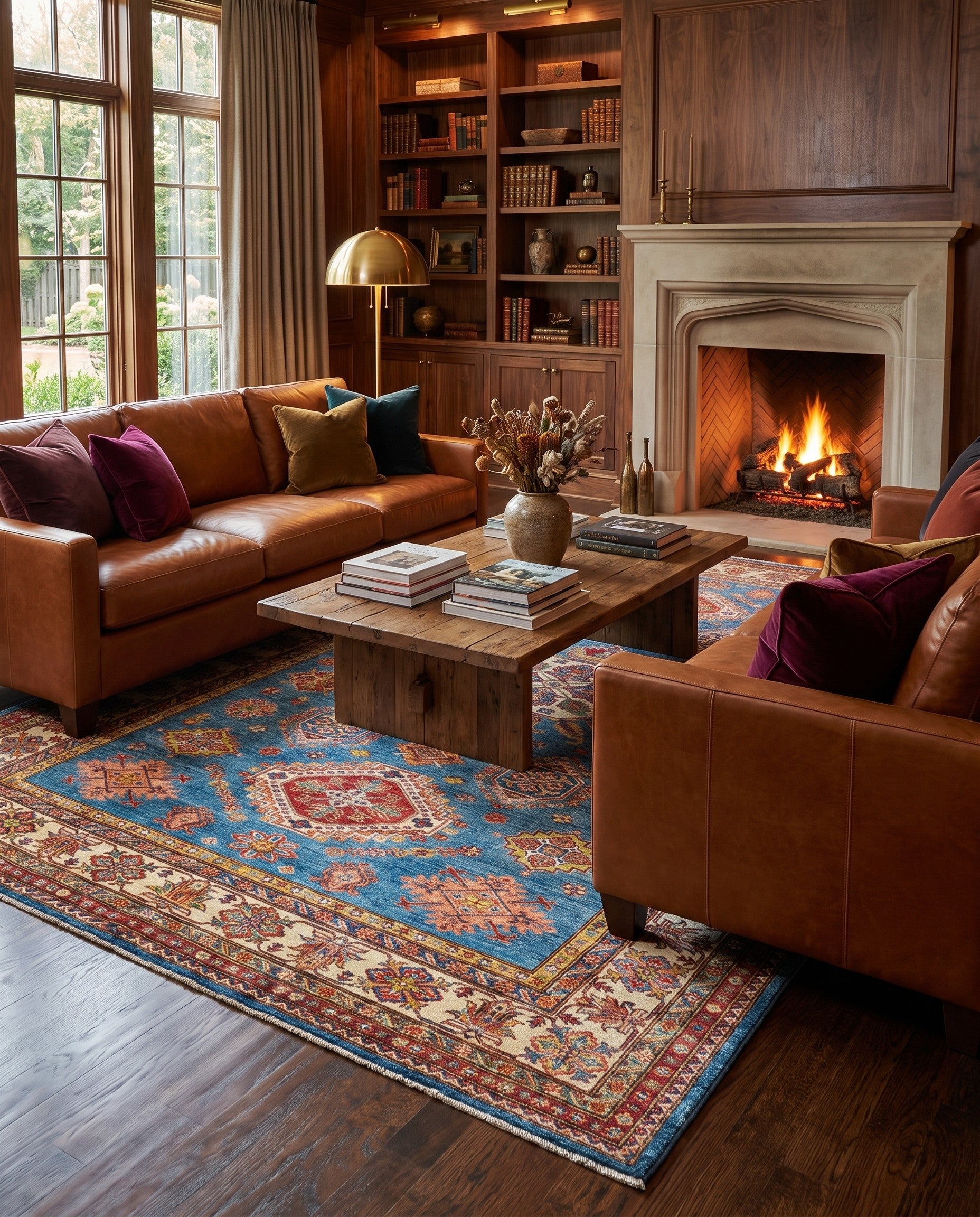6' 11 x 10' Hand Knotted Kazak Rug