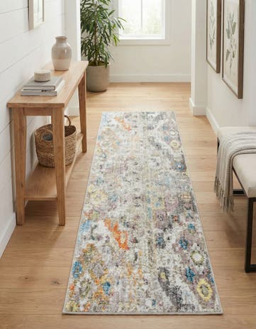 Cream Madrid Runner Rug