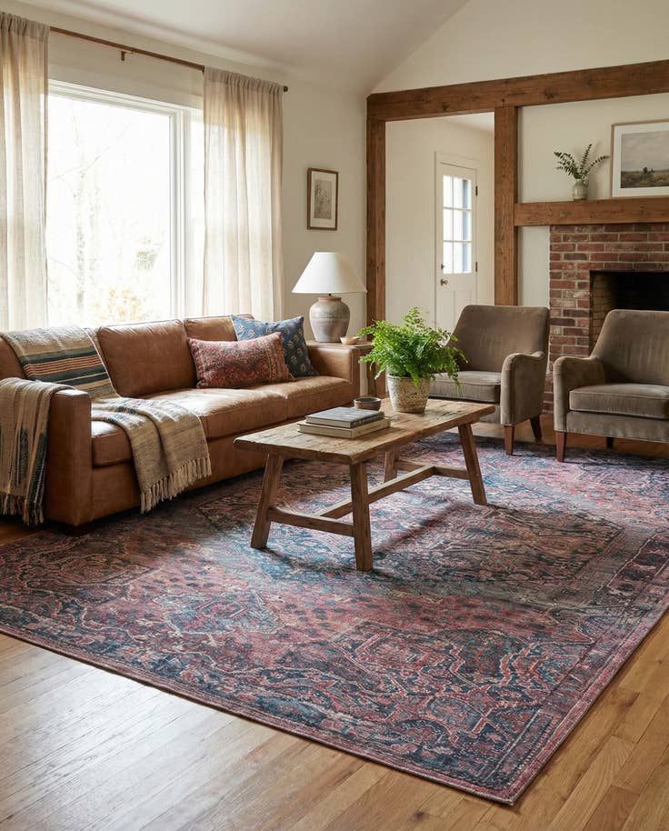 Detail image of 9' 2 x 12' Washable Maahru Rug