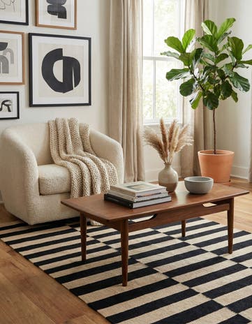 3' 4 x 4' 11 Hand Woven Kilim Modern Wool Rug