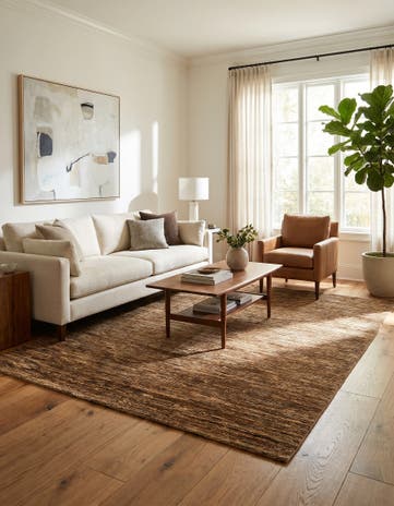 5' x 6' 5 Hand Knotted Modern Ziegler Rug