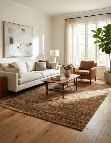 5' x 6' 5 Hand Knotted Modern Ziegler Rug
