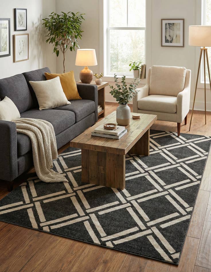 Detail image of 5' x 8' Lattice Rug