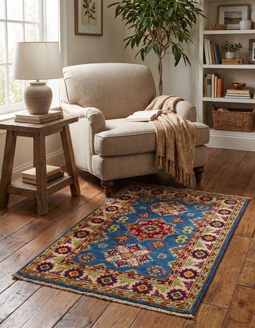 2' x 3' 2 Hand Knotted Kazak Rug