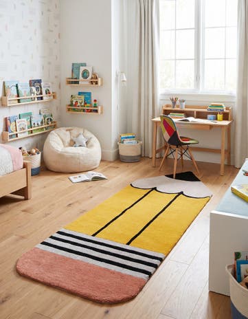 2' 6 x 7' 5 Playtime Kids Wool Freeform Rug