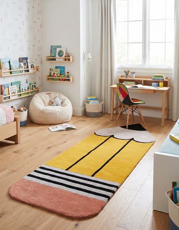 2' 6 x 7' 5 Playtime Kids Wool Freeform Rug