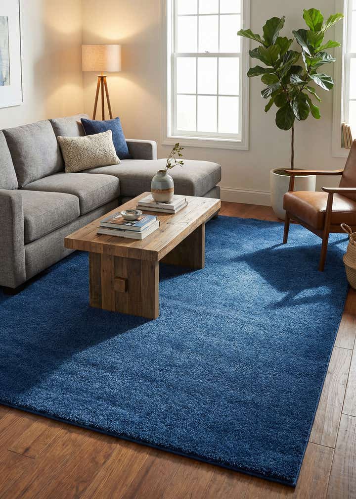 7' 10 x 10' Solid Frieze Rug