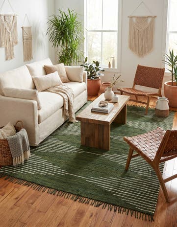7' 10 x 10' Hand Woven Chindi Cotton Rug