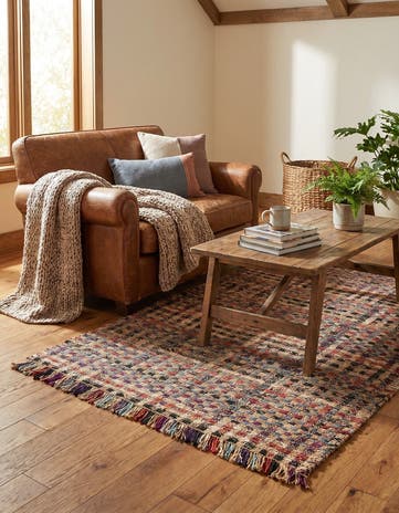 5' 1 x 8' Hand Woven Chunky Jute Rug