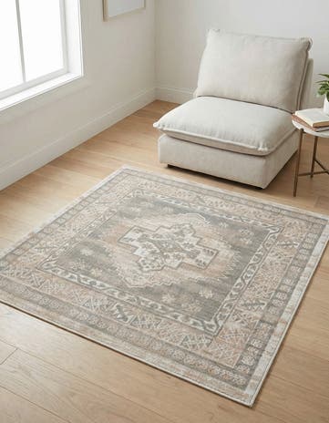 Mink Whitney Square Rug
