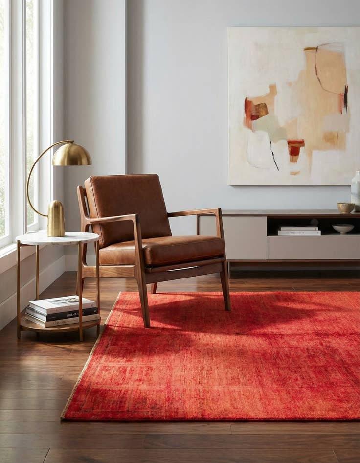 Detail image of 4' 10 x 6' 9 Hand Knotted Modern Ziegler Rug