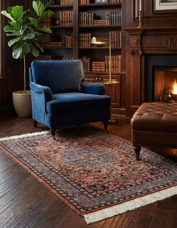 3' 2 x 5' 2 Hand Knotted Kashmir Oriental Rug