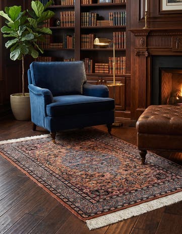 3' 2 x 5' 2 Hand Knotted Kashmir Oriental Rug