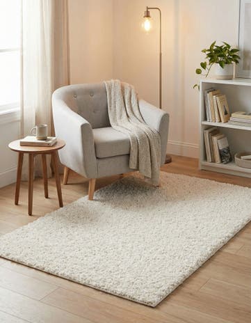 3' 3 x 5' 3 Comfort Solid Shag Rug