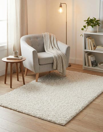 3' 3 x 5' 3 Comfort Solid Shag Rug