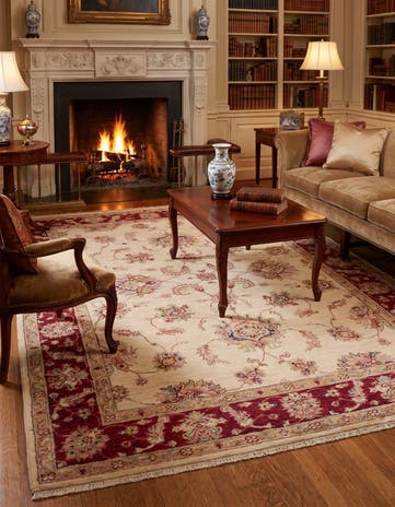5' 1 x 7' Hand Knotted Ziegler Rug