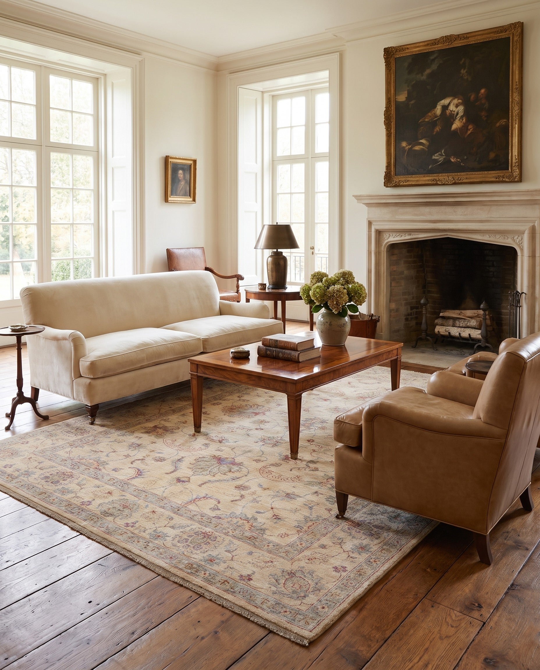5' 10 x 7' 10 Hand Knotted Ziegler Rug