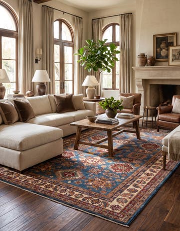 7' 1 x 10' Hand Knotted Kazak Rug