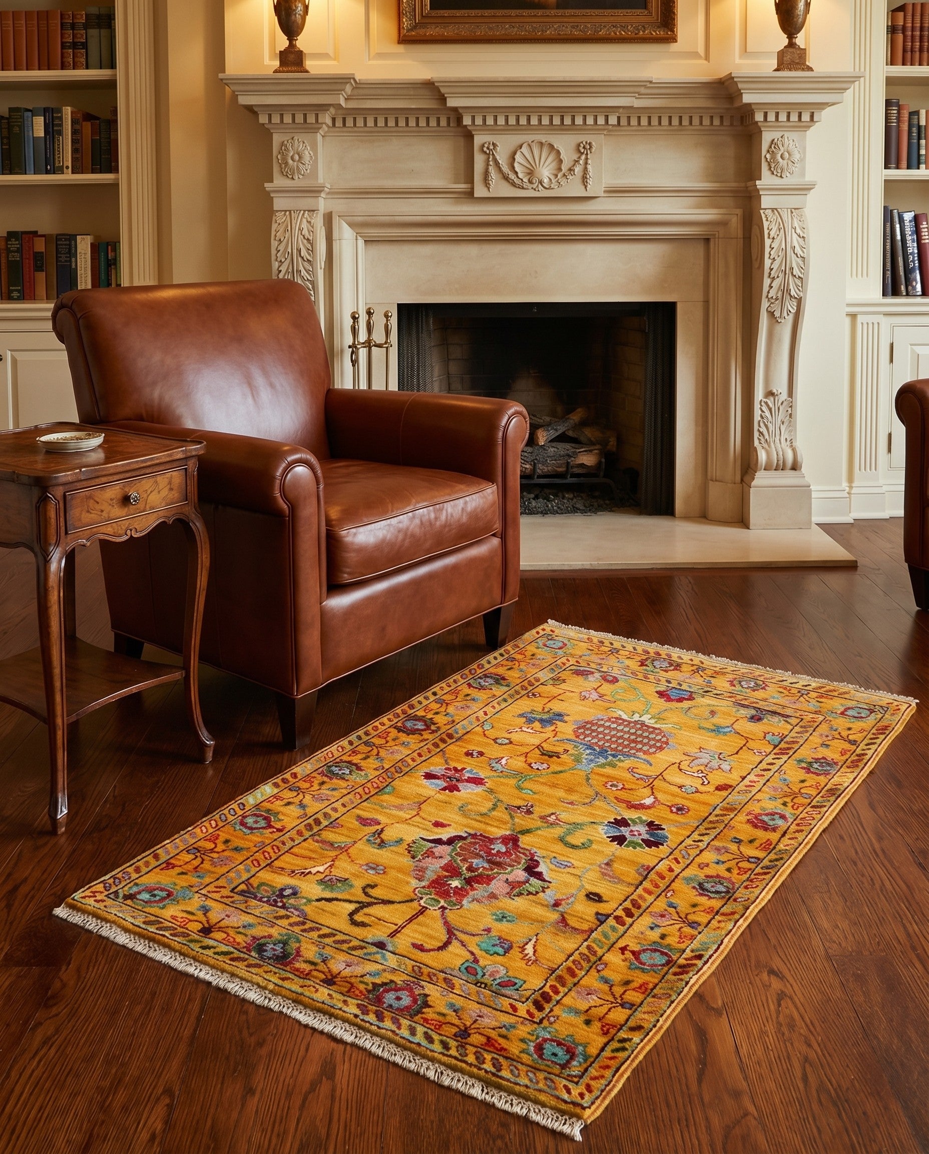 2' 9 x 3' 10 Hand Knotted Ariana Ziegler Rug