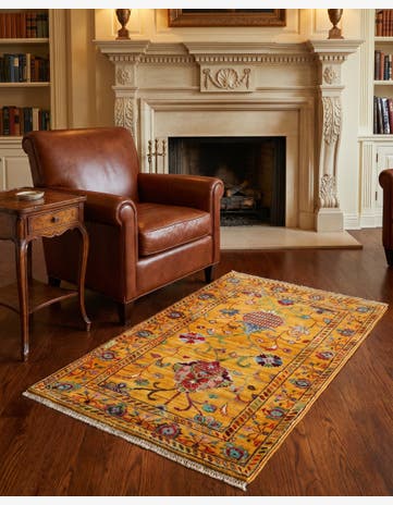 2' 9 x 3' 10 Hand Knotted Ariana Ziegler Rug