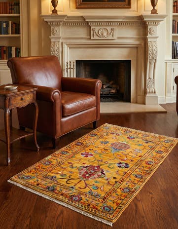 2' 9 x 3' 10 Hand Knotted Ariana Ziegler Rug