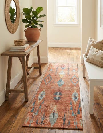 2' 2 x 8' Hand Woven Chenille Jute Runner Rug