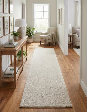2' 7 x 10' Solid Frieze Runner Rug