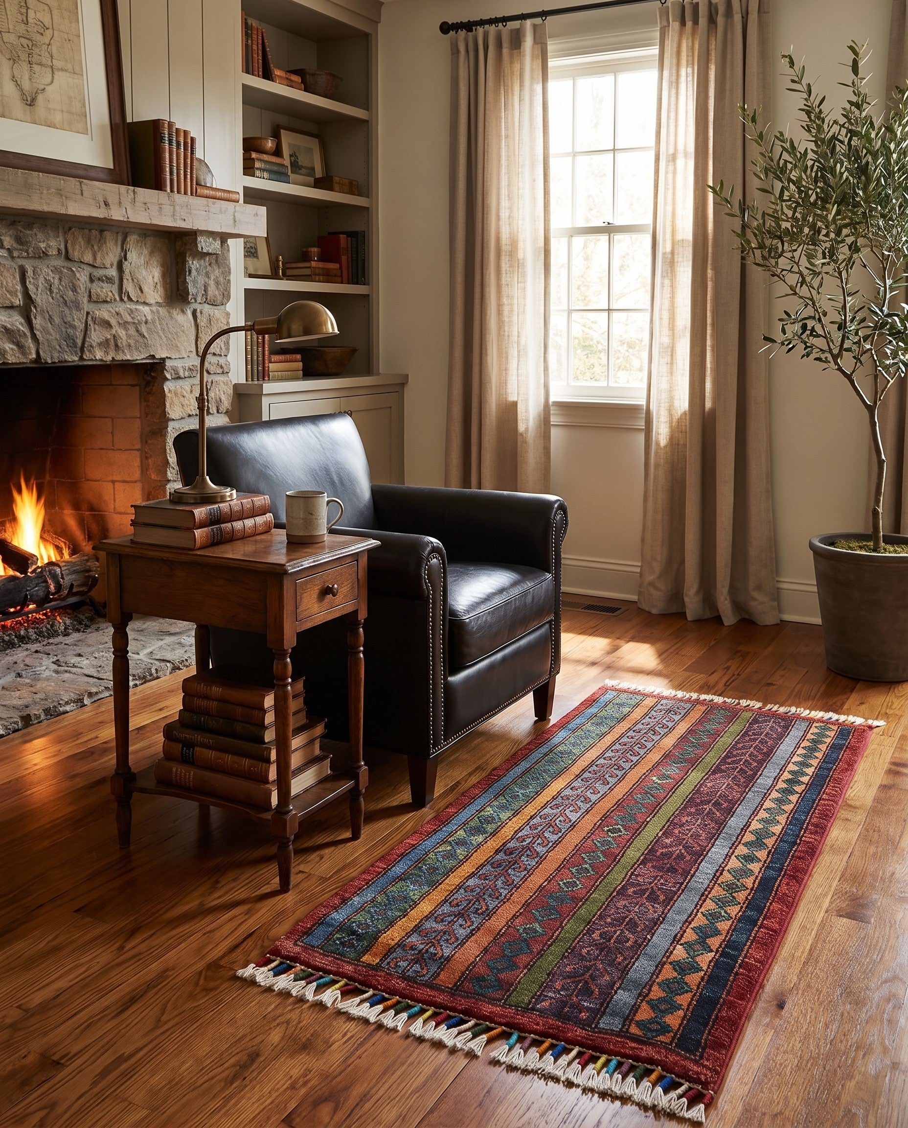 1' 10 x 3' 5 Hand Knotted Ariana Ziegler Rug