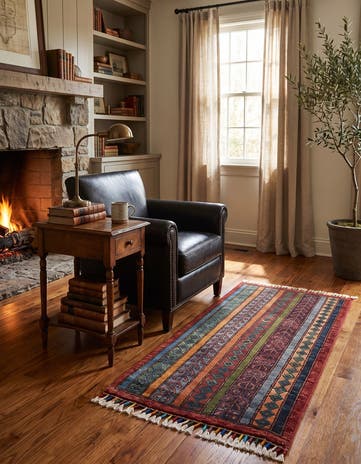 1' 10 x 3' 5 Hand Knotted Ariana Ziegler Rug