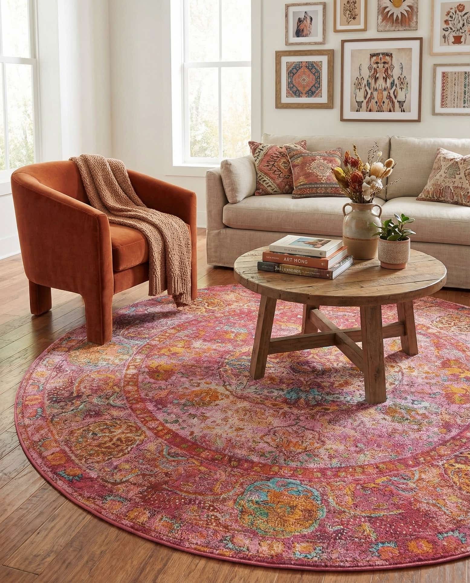 8' x 8' 4 Havana Round Rug