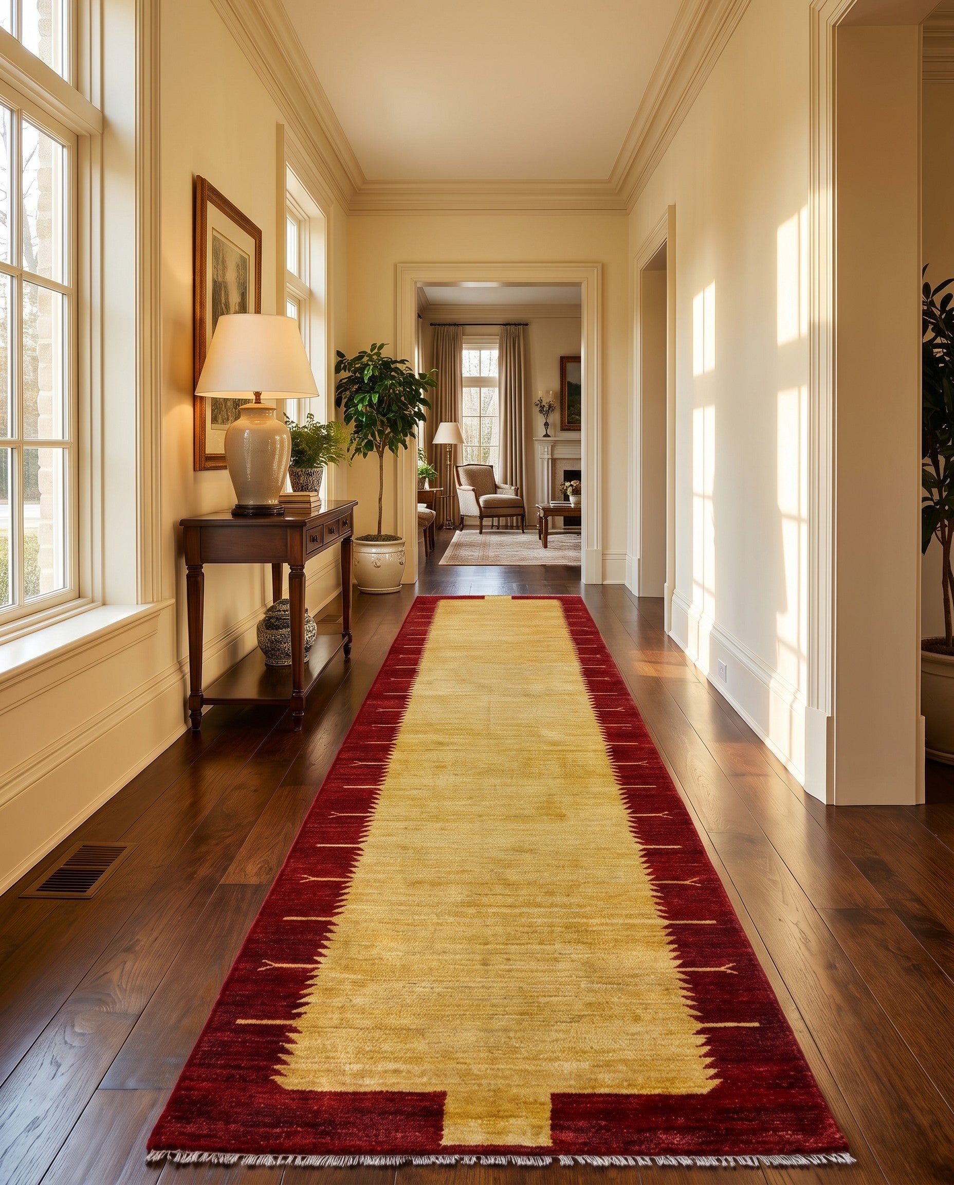 2' 11 x 12' Hand Knotted Modern Ziegler Runner Rug