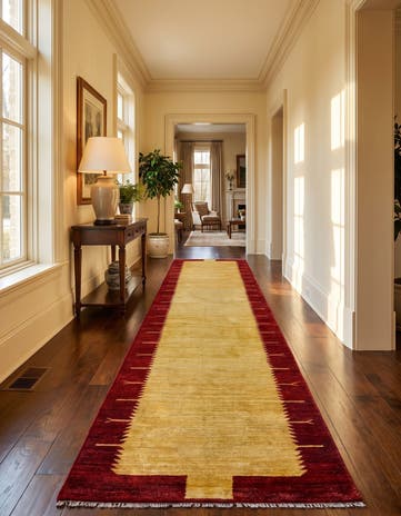 2' 11 x 12' Hand Knotted Modern Ziegler Runner Rug