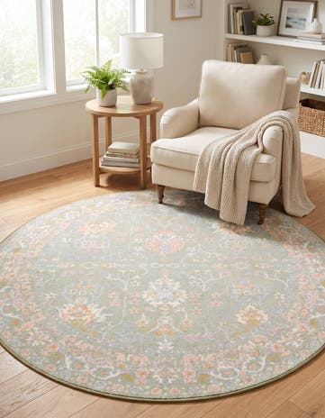 5' 3 x 5' 3 Kamala Washable Round Rug