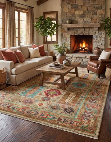 5' 7 x 8' 4 Hand Knotted Ariana Ziegler Rug