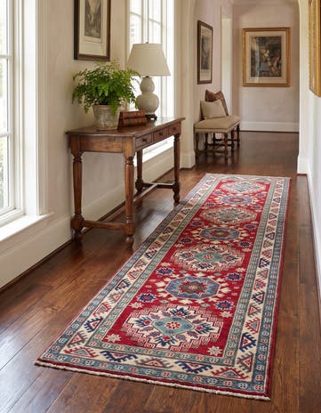 2' 8 x 10' 1 Hand Knotted Kazak Runner Rug