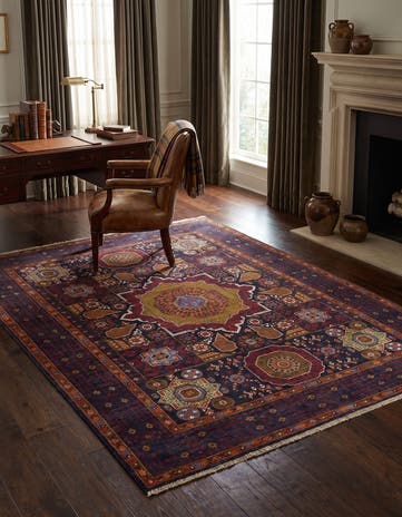 4' 10 x 6' 8 Hand Knotted Mamluk Ziegler Rug