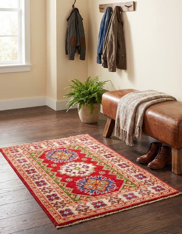 2' x 3' 1 Hand Knotted Kazak Rug