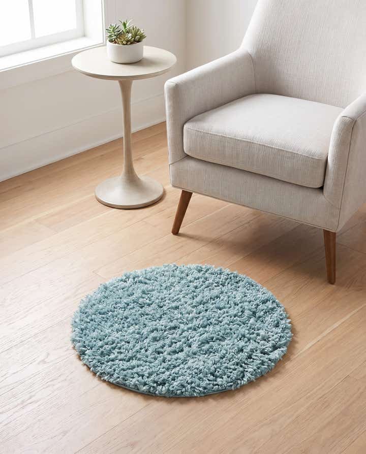 2' x 2' Zermatt Shag Round Rug