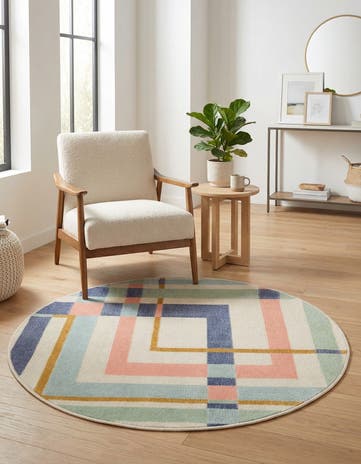 Lotus Round Rug