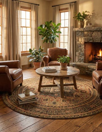 6' x 6' Amina Round Rug