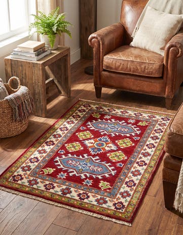 2' 1 x 3' Hand Knotted Kazak Rug